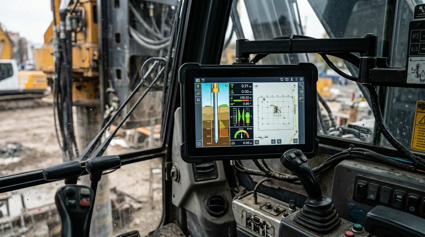 GPS auto-positioning / real-time depth monitoring interface GPS auto-positioning / real-time depth monitoring interface